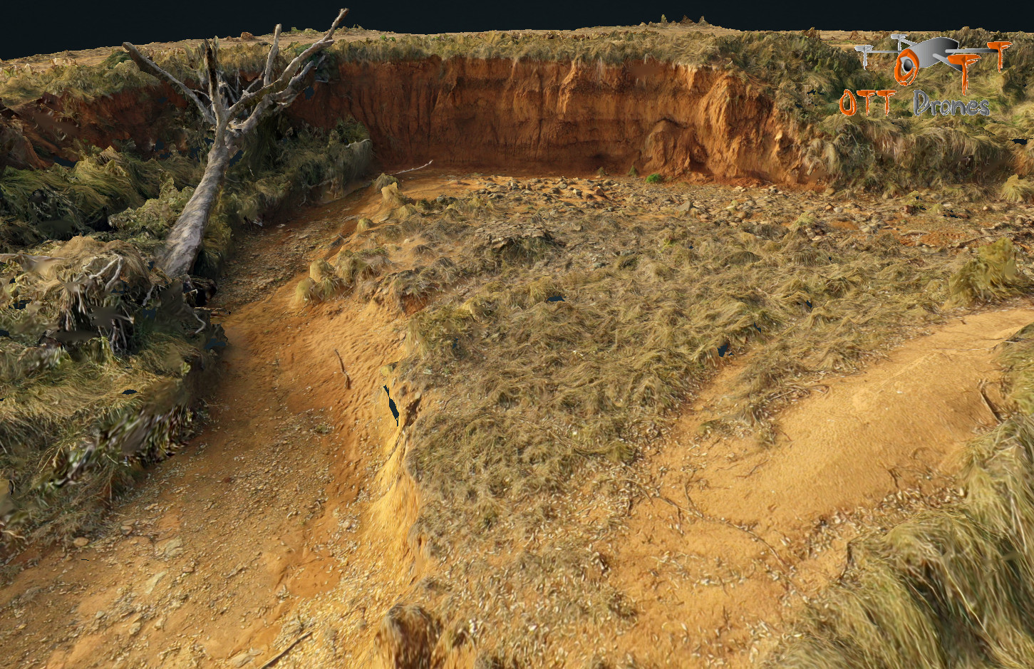 Fly-through of a 3D model of Lambruk Creek gully