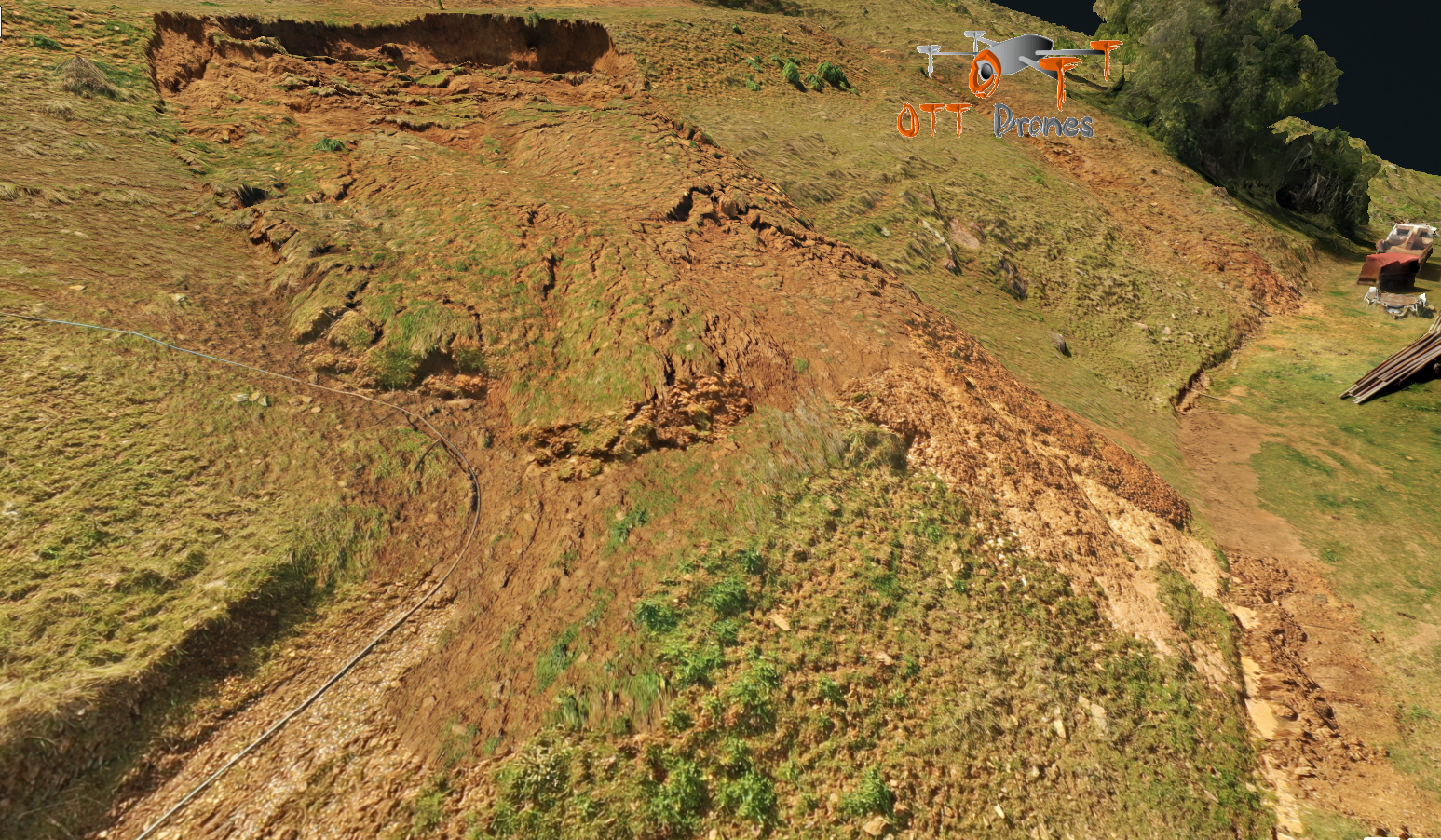 3D textured model of Dungowan slump
